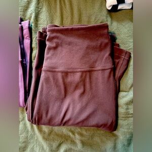 EUC Lululemon Groove Super-High-Rise Flared Pant Nulu in French Press